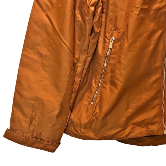 H&M men's jacket hooded windbreaker rust XL - Picture 4 of 13